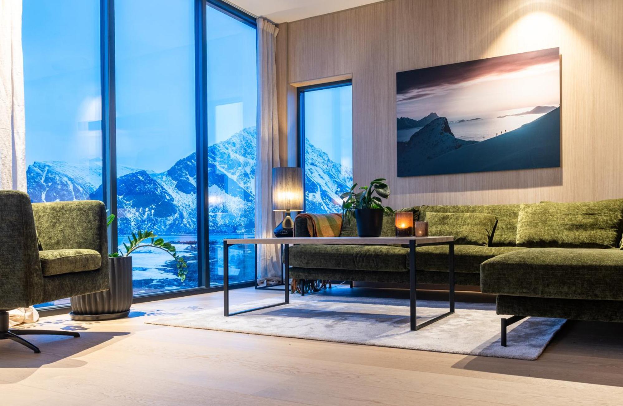 New Luxury Cabin Near Henningsvaer Lofoten Kleppstad Exterior foto