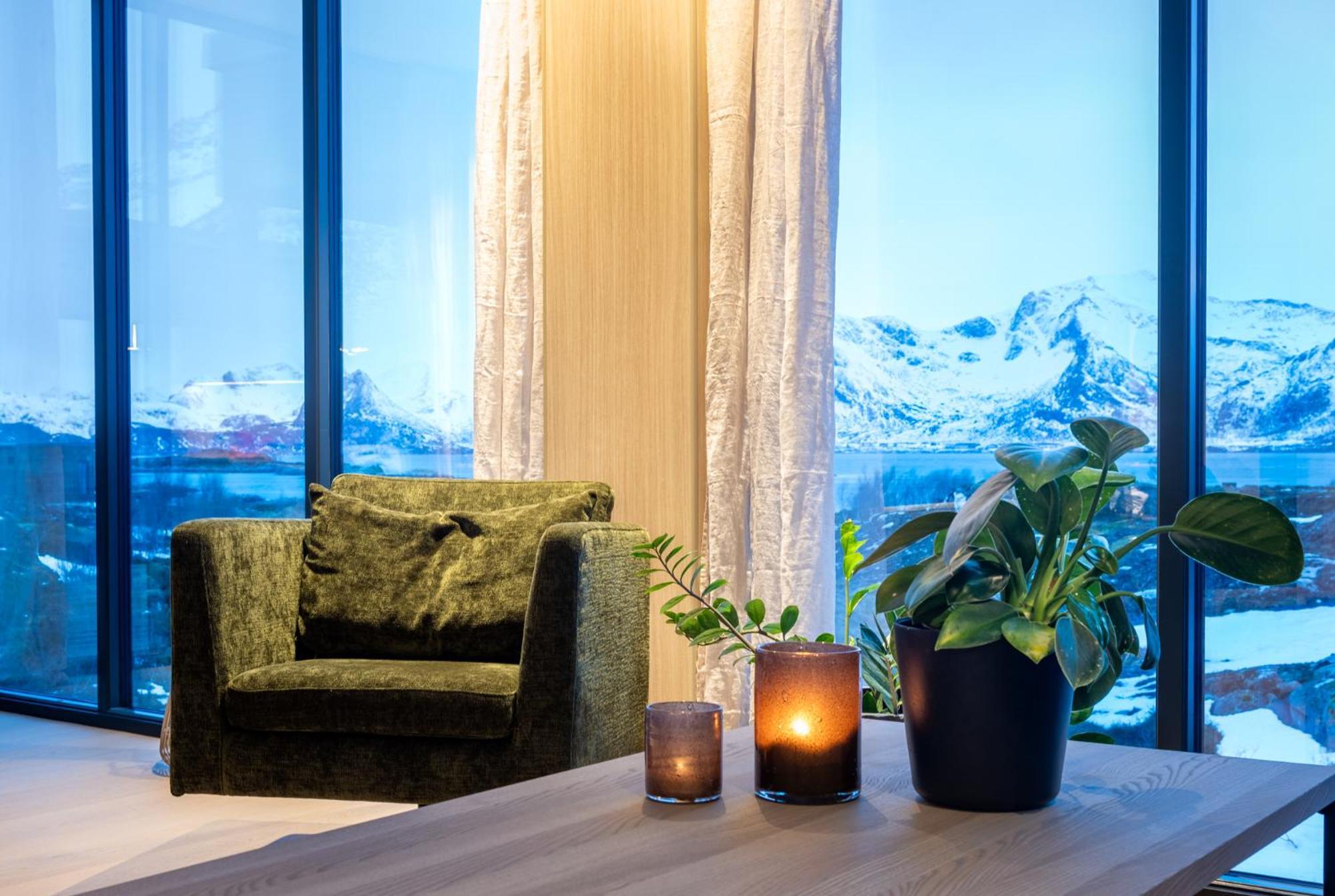 New Luxury Cabin Near Henningsvaer Lofoten Kleppstad Exterior foto